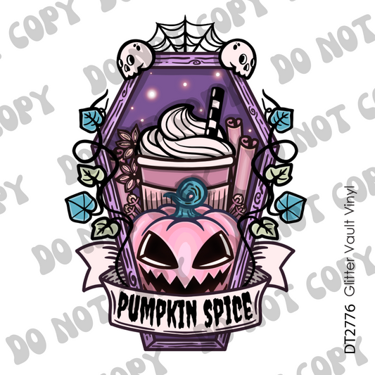 DT# 2776 - Kawaii Pumpkin Spice - Transparent Decal