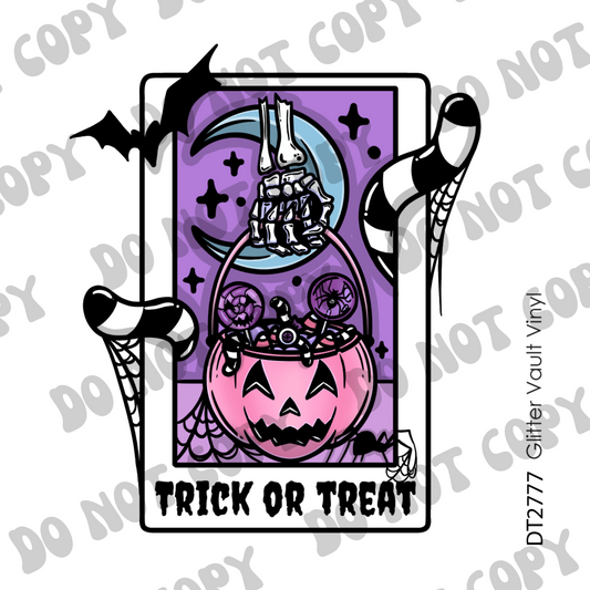 DT# 2777 - Kawaii Trick Or Treat - Transparent Decal