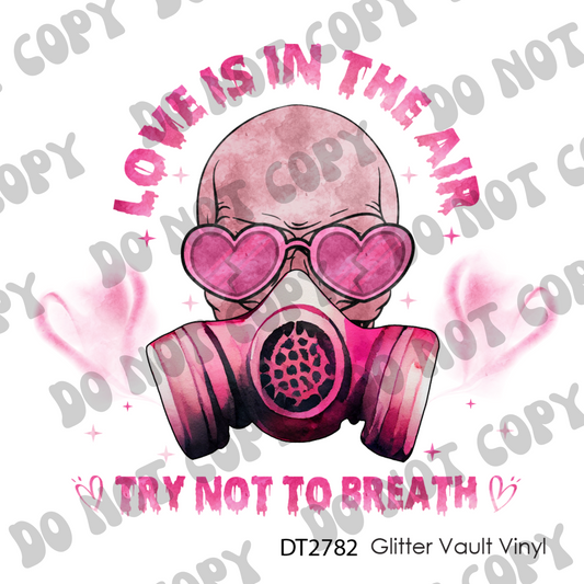 DT# 2782 - Love Is In The Air - Transparent Decal