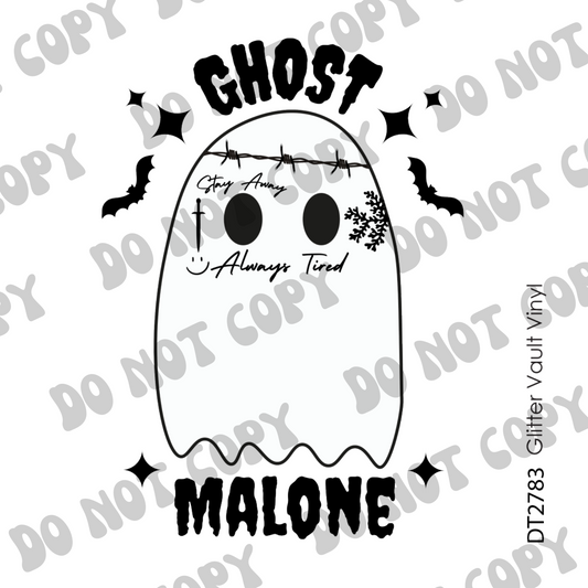 DT# 2783 - Ghost Malone - Transparent Decal