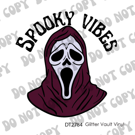 DT# 2784 - Spooky Vibes - Transparent Decal