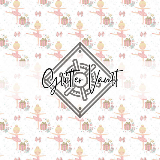 #3105 - Xmas Ballerina Vinyl Print