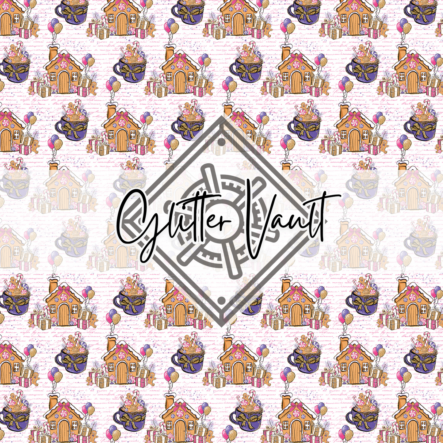 #3113 - Gingerbread House Vinyl Print
