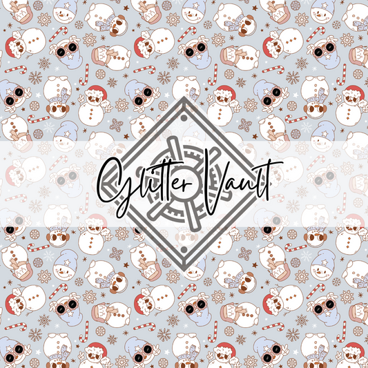 #3128 - Christmas Snowman Vinyl Print