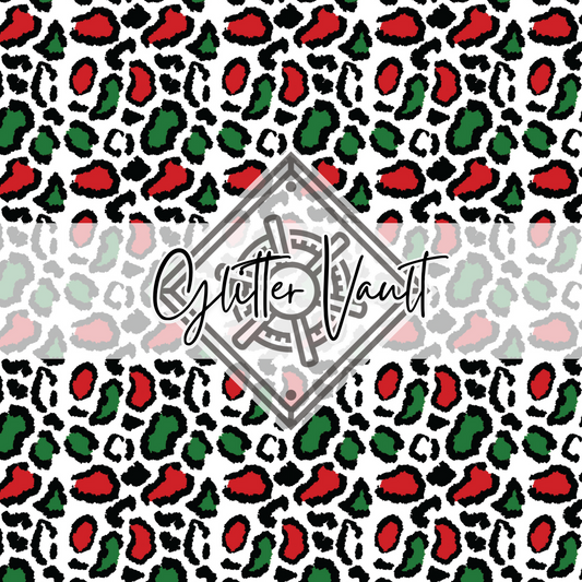 #3145 - Christmas Leopard Print Vinyl Print