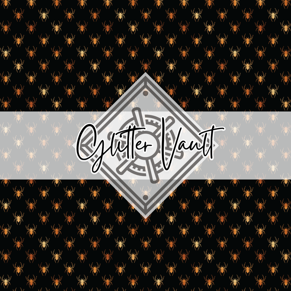 #3305 - Black + Copper Spiders Vinyl Print
