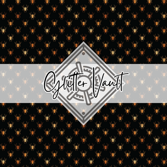 #3305 - Black + Copper Spiders Vinyl Print