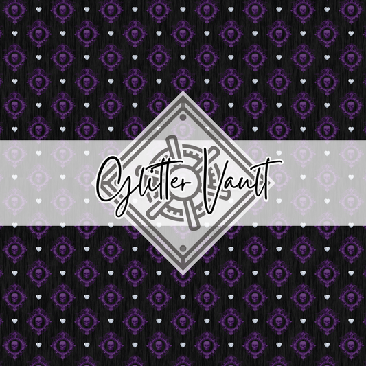 #3313 - Skull Damask Vinyl Print