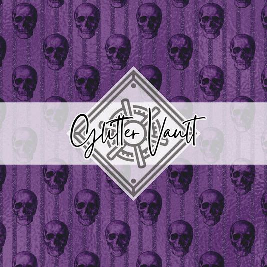 #3314 - Skull Stripes Vinyl Print