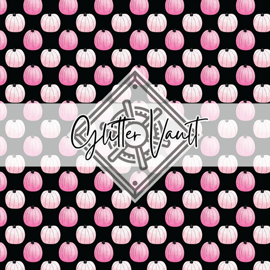 #3320 - Pink Pumpkin + Black Vinyl Print