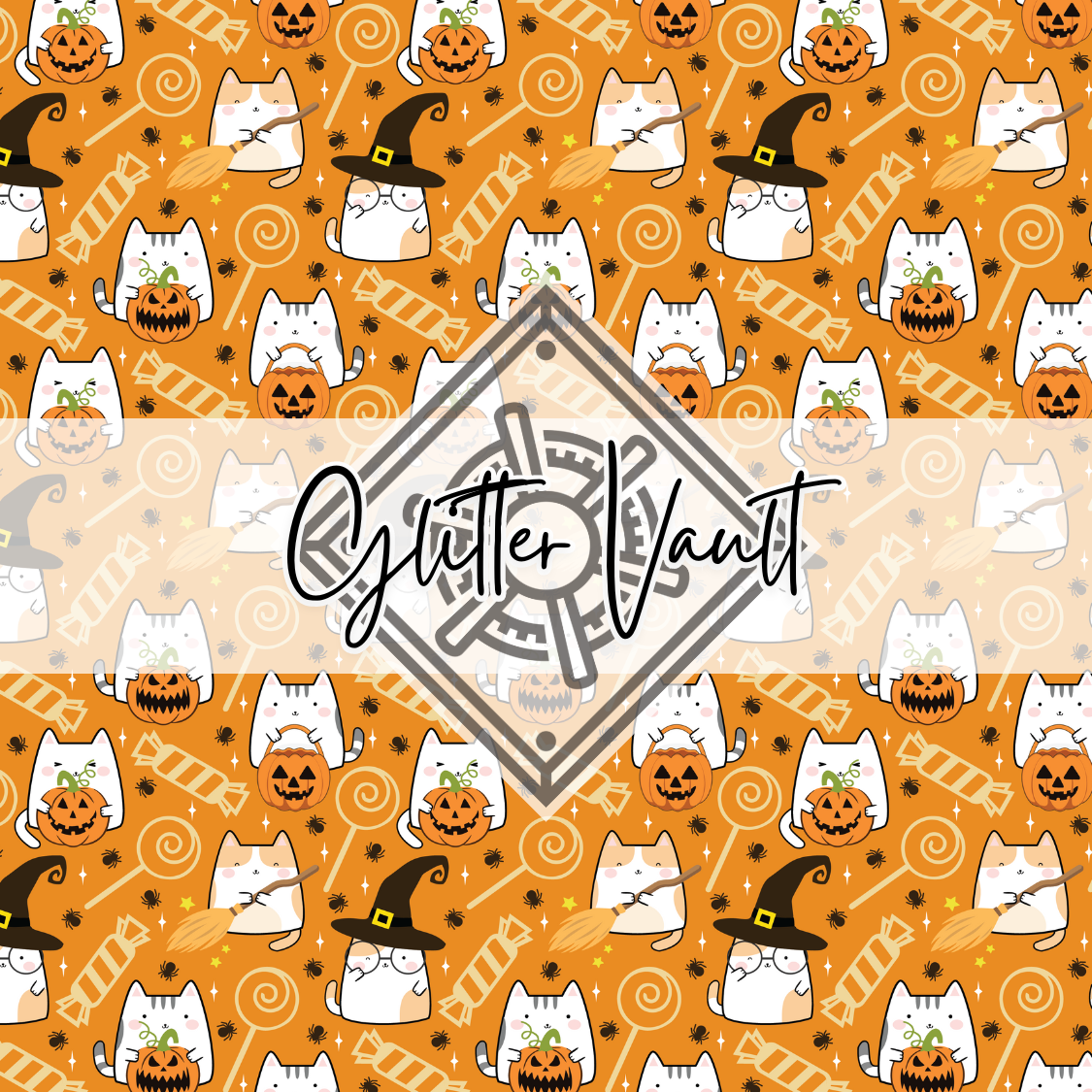 #3322 - Spooky Kitty Vinyl Print