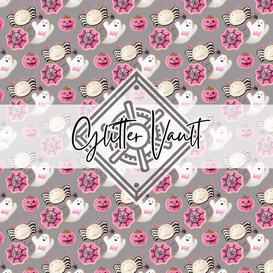 #3332 - Cute Spooks Grey Vinyl Print - Large