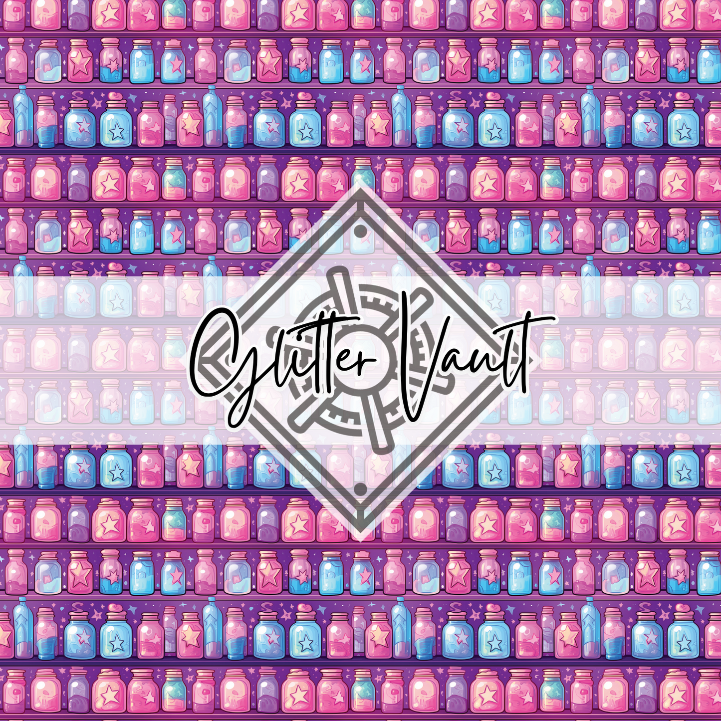 #3353 - Pink Apothecary Vinyl Print - Large