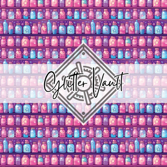 #3353 - Pink Apothecary Vinyl Print - Large