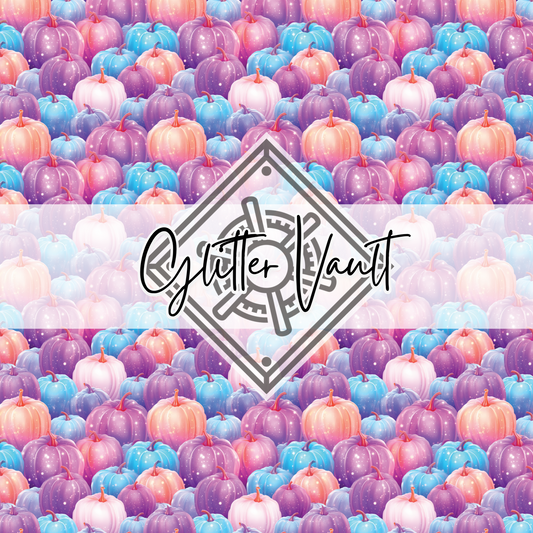 #3355 - Pastel Pumpkins Vinyl Print