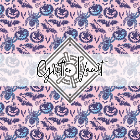 #3358 - Purple Pumpkins Vinyl Print