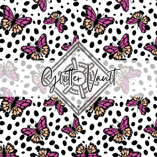 #4110 - Spotty Butterfly Vinyl Print - Large