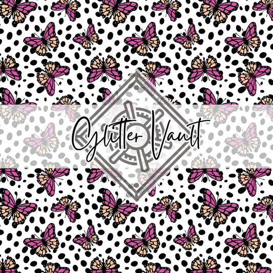 #4111 - Spotty Butterfly Vinyl Print - Small