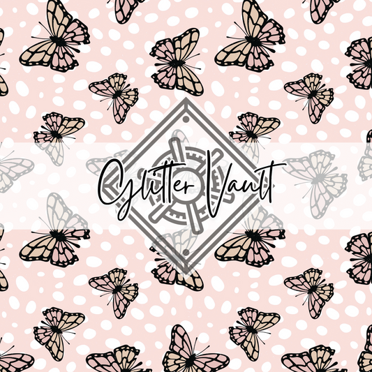 #4112 - Spotty Butterfly Vinyl Print - Large