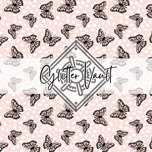 #4113 - Spotty Butterfly Vinyl Print - Small