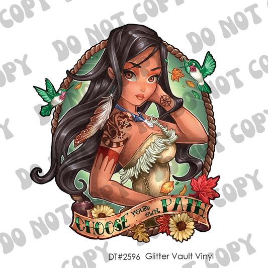 DT# 2596 - Hontas - Transparent Decal