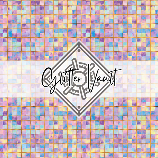 #5003 - Mosaic Tile Vinyl Print - Small