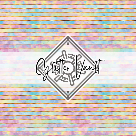 #5014 - Watercolour Stripes Vinyl Print - Small