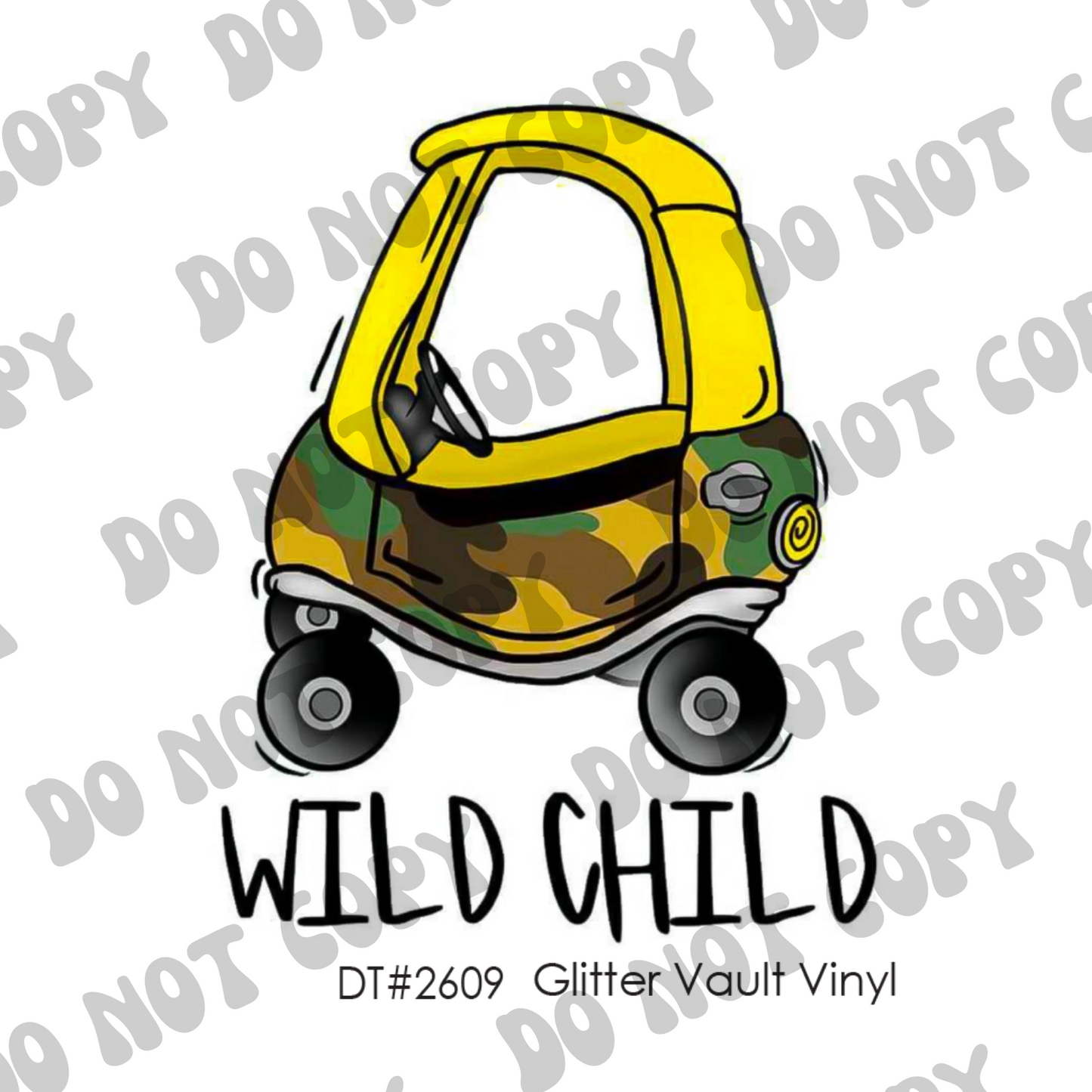 DT# 2609 - Wild Child - Transparent Decal
