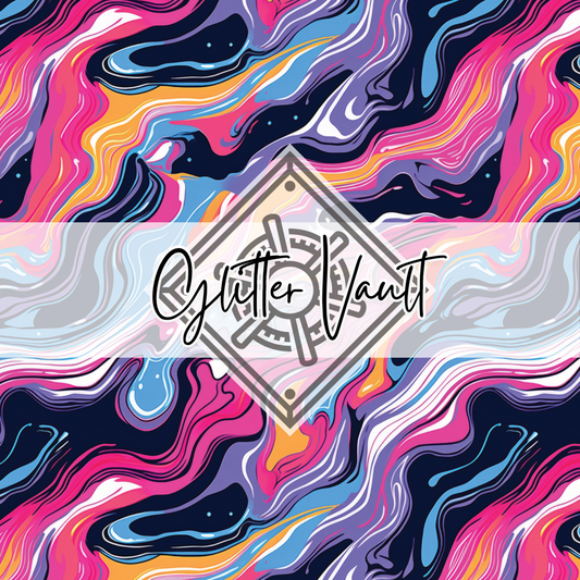 #7254 - Vibrant Marble Vinyl Print