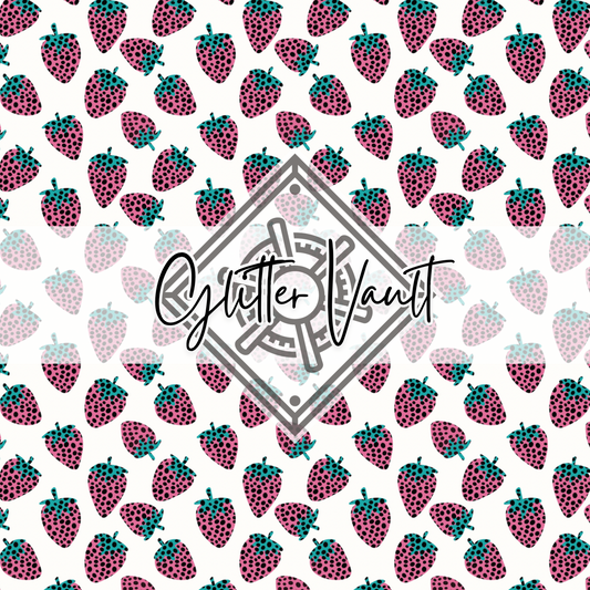 #7257 - Strawberry Patch Vinyl Print