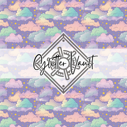#7187 - Clouds Vinyl Print