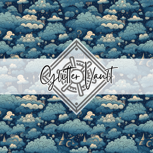 #7192 - Clouds Vinyl Print