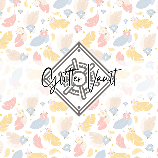 #7197 - Feathery Vinyl Print