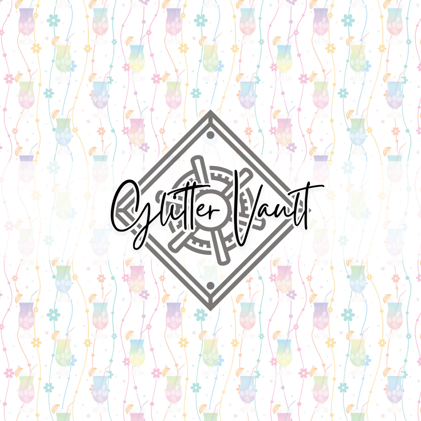 #7202 - Pastel Drinkies Vinyl Print