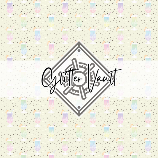 #7203 - Pastel Drinkies Vinyl Print