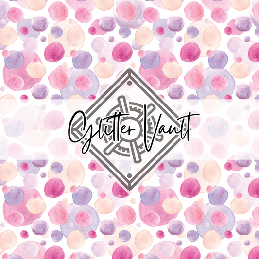 #7206 - Watercolour Bubbles Vinyl Print