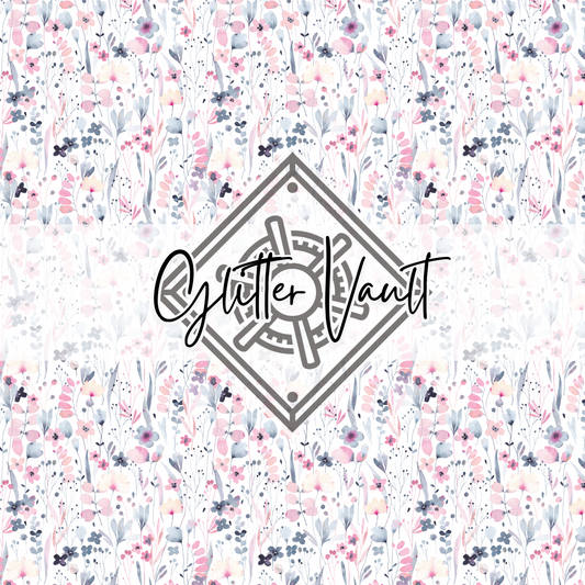 #7208 - Pastel Flower Vinyl Print
