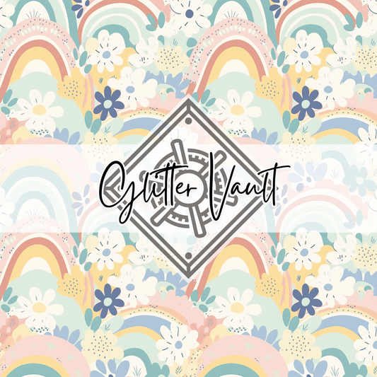 #7209 - Pastel Doodles Vinyl Print