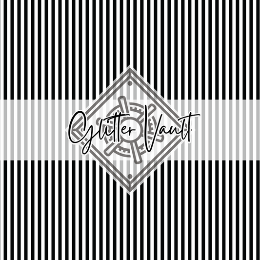 #7214 - Black + White Stripes Vinyl Print