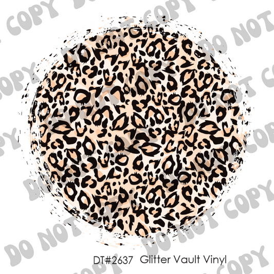 DT# 2637 - Leopard Print Splotch - Transparent Decal