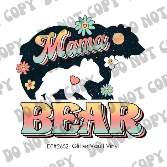 DT# 2652 - Mama Bear - Transparent Decal