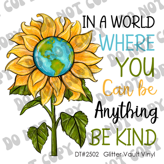 DT# 2502 - Be Kind - Transparent Decal