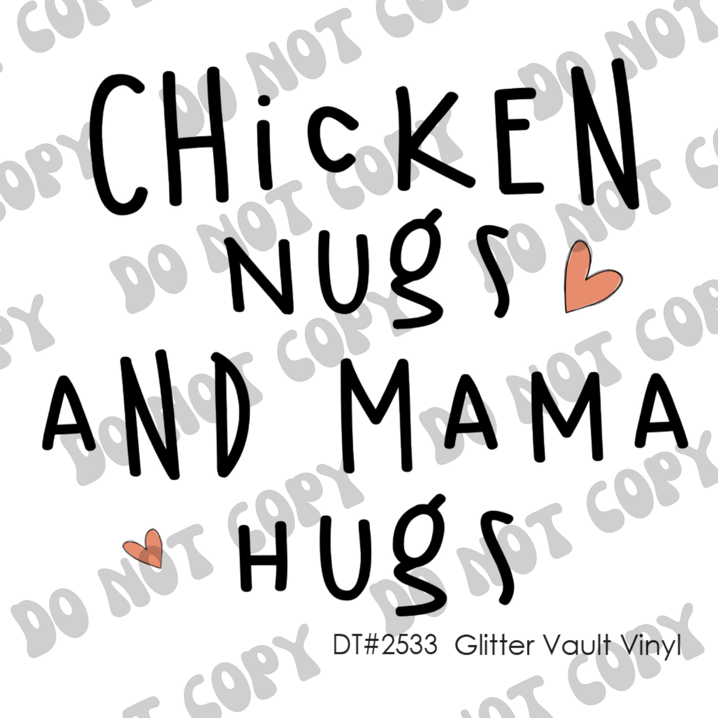 DT# 2533 - Chicken Nugs - Transparent Decal