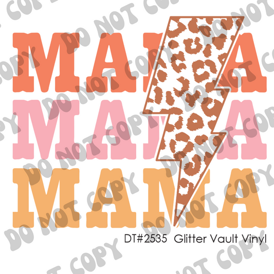DT# 2535 - Mama Bolt - Transparent Decal