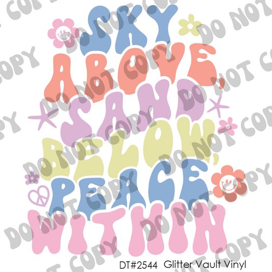 DT# 2544 - Beachy - Transparent Decal