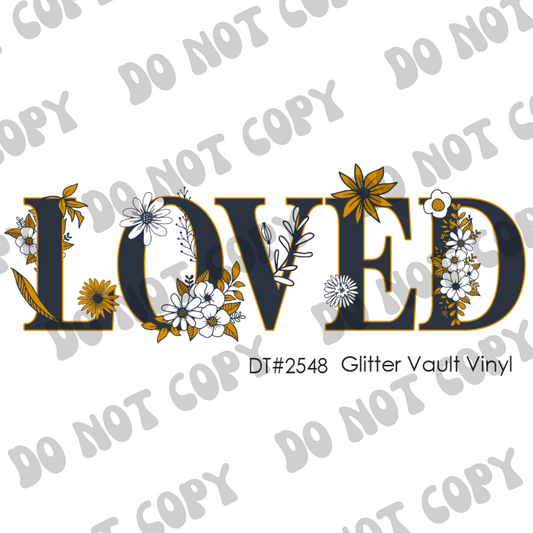 DT# 2548 - Loved - Transparent Decal