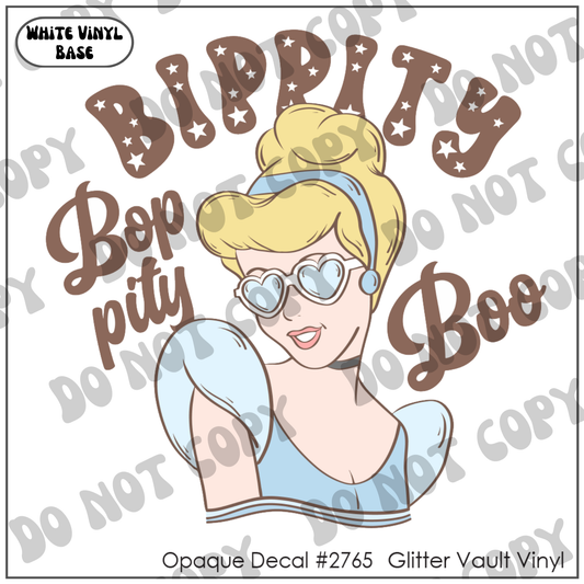 D# 2765 - Bibbity Boppity Boo - Opaque Decal