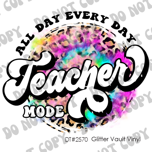 DT# 2570 - Teacher Mode - Transparent Decal