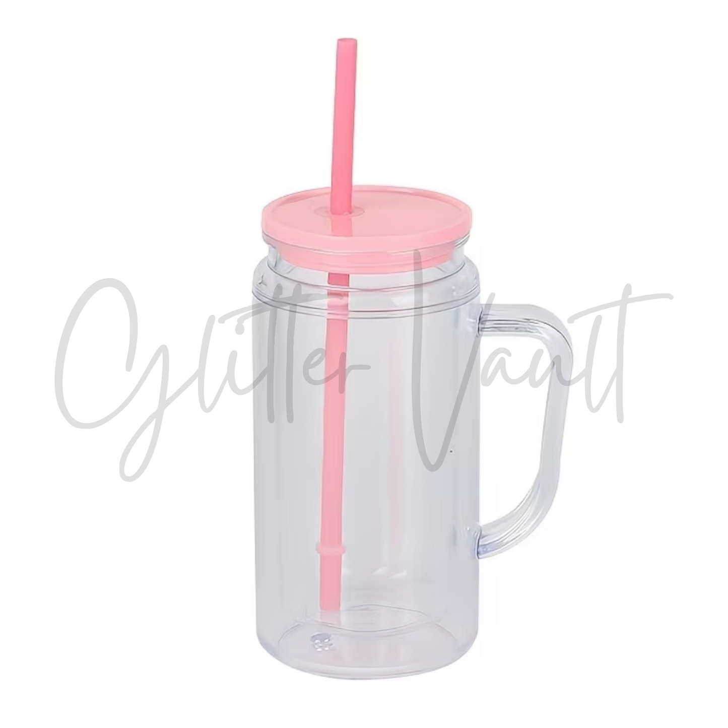 12oz-16oz Acrylic Snowglobe Tumblers With Handle
