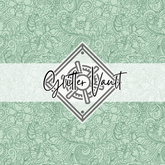 #1045 - Filigree Floral Vinyl Print
